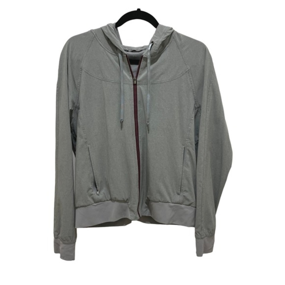 Story by Katy Hearn Heathered Gray Full Zip Jacket Small